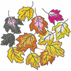 Leaves Embroidery Design 11